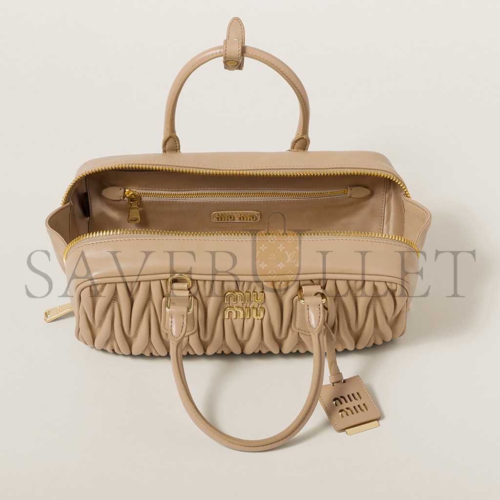 M1v M1v arcadie matelassÉ nappa leather bag 5bb148 (27*12*9cm)